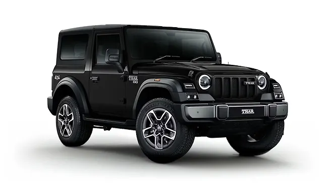 Black Mahindra Thar from the Renco fleet
